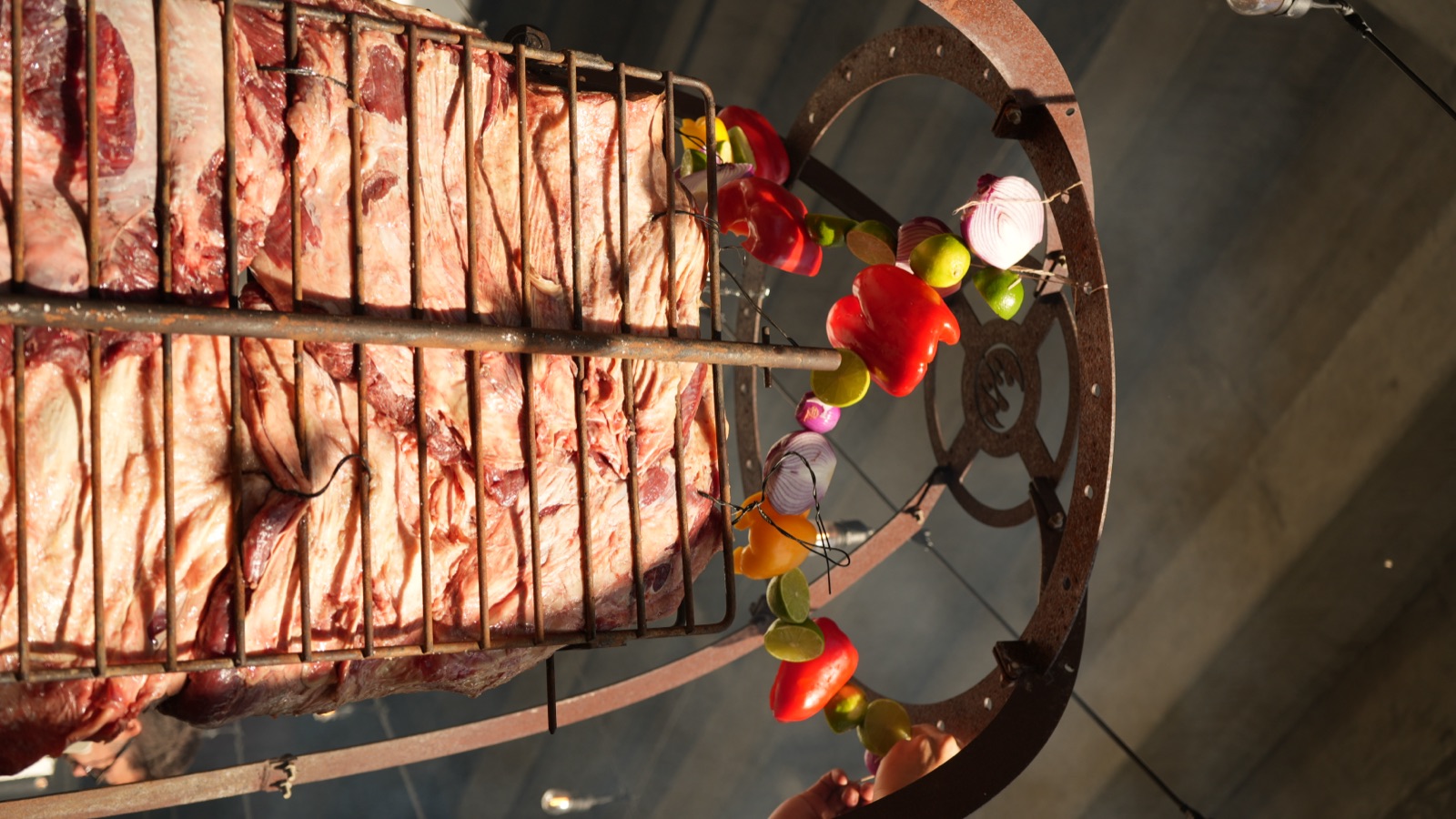 Asado under the garland